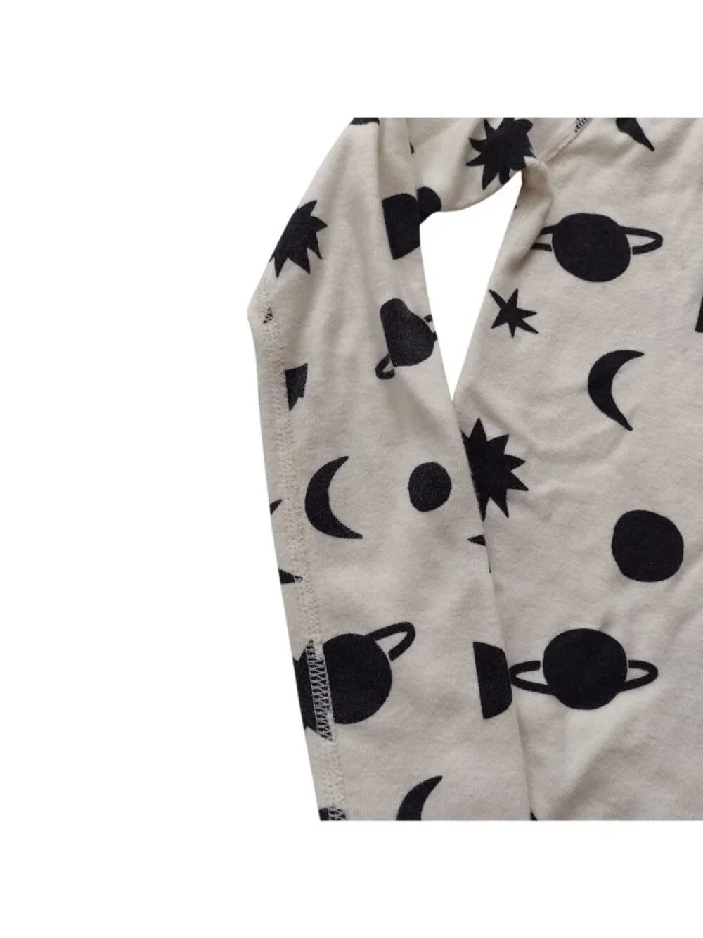 Hanna Andersson Kids Pajamas 6-7 Outer Space Print Organic Cotton Long Johns